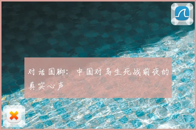 对话国脚：中国对乌生死战前夜的真实心声