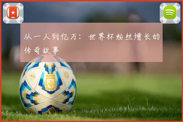 从一人到亿万：世界杯粉丝增长的传奇故事